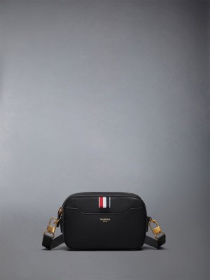 Thom Browne Horizontal Camera in Smooth Calf レディース ツールバッグ 黒 | FFQ10D72567