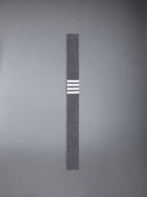 Thom Browne Medium Cashmere Knit 4-Bar レディース ネクタイ グレー | TVI70W78062