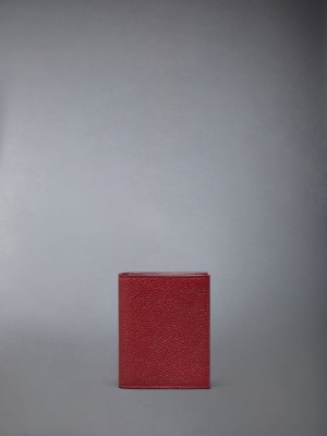 Thom Browne Pebble Grain Double レディース カードケース 赤 | DEP73T16165
