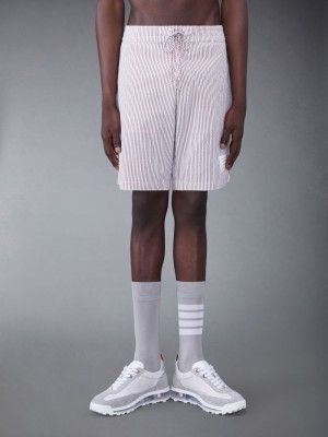 Thom Browne Seersucker Board メンズ ショートパンツ 白 | OSF61Y51569