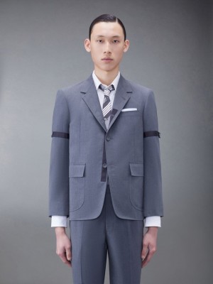 Thom Browne Typewriter Cloth Armband Sport メンズ コート グレー | SGR03I85298