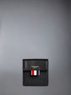 Thom Browne leather coin purse メンズ 財布 黒 | SLD91J79869