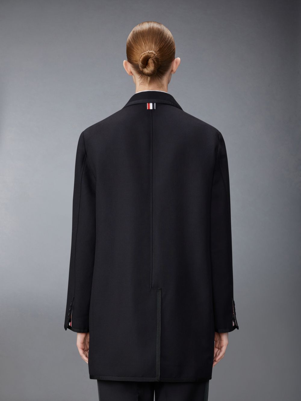 Thom Browne 3-Ply Mohair Oversized Sack Sport レディース コート 黒 | CPT50A67252