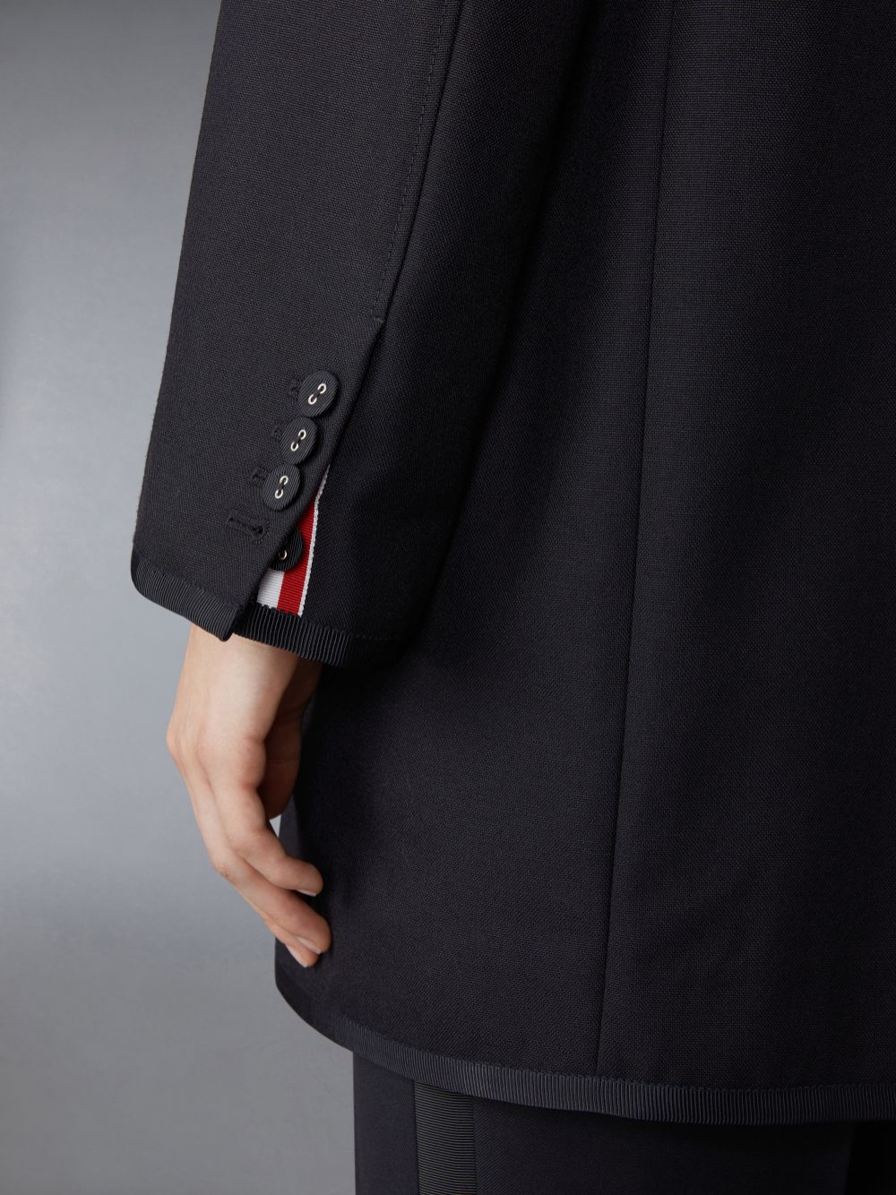 Thom Browne 3-Ply Mohair Oversized Sack Sport レディース コート 黒 | CPT50A67252