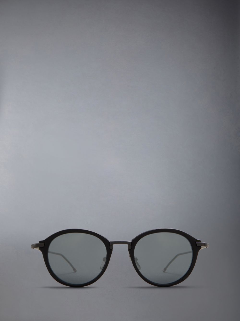 Thom Browne Acetate And Titanium Round レディース サングラス 黒 | TJD78M51158