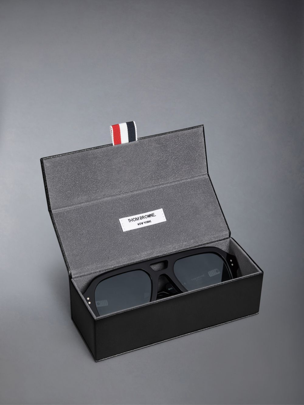 Thom Browne Acetate Aviator メンズ サングラス 黒 | GCJ99Q32273