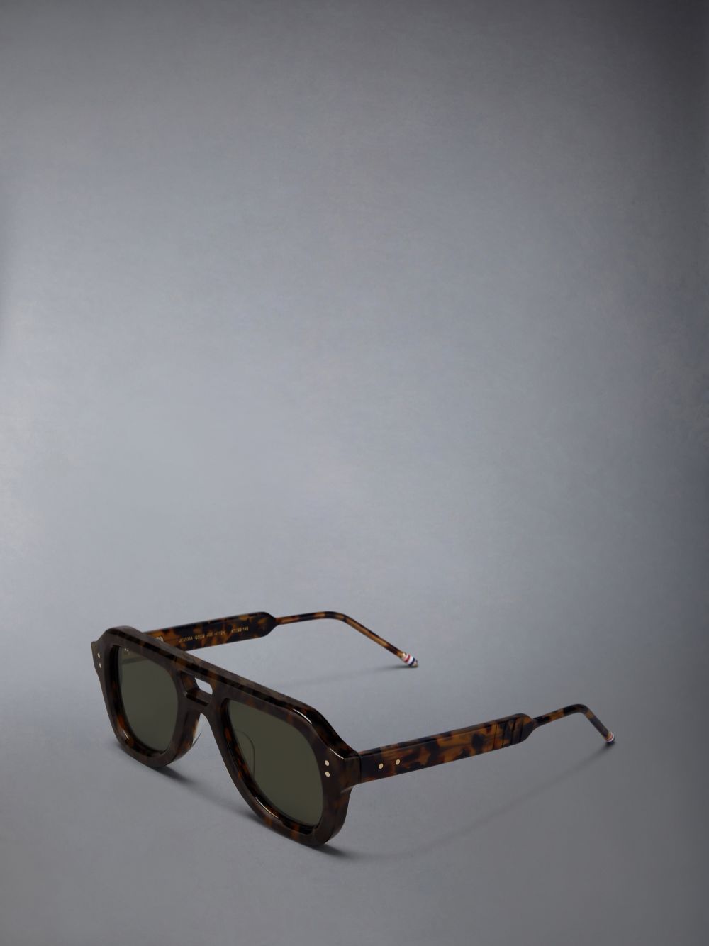 Thom Browne Acetate Aviator メンズ サングラス 暗ブラウン | JJO79S23264