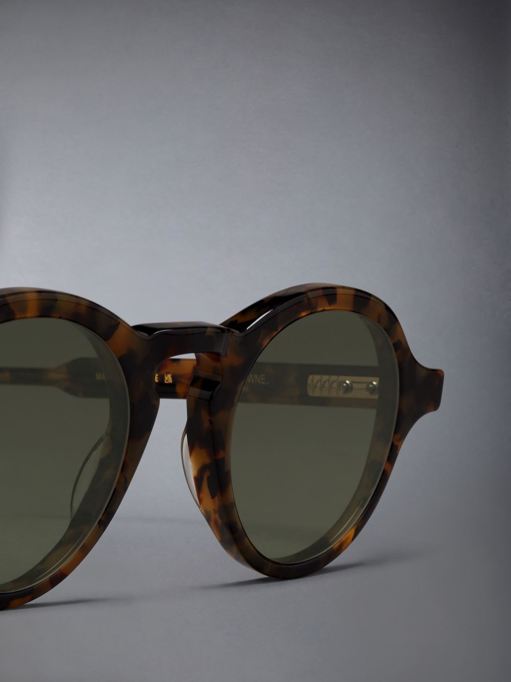 Thom Browne Acetate Round レディース サングラス 暗ブラウン | DLC23M72813