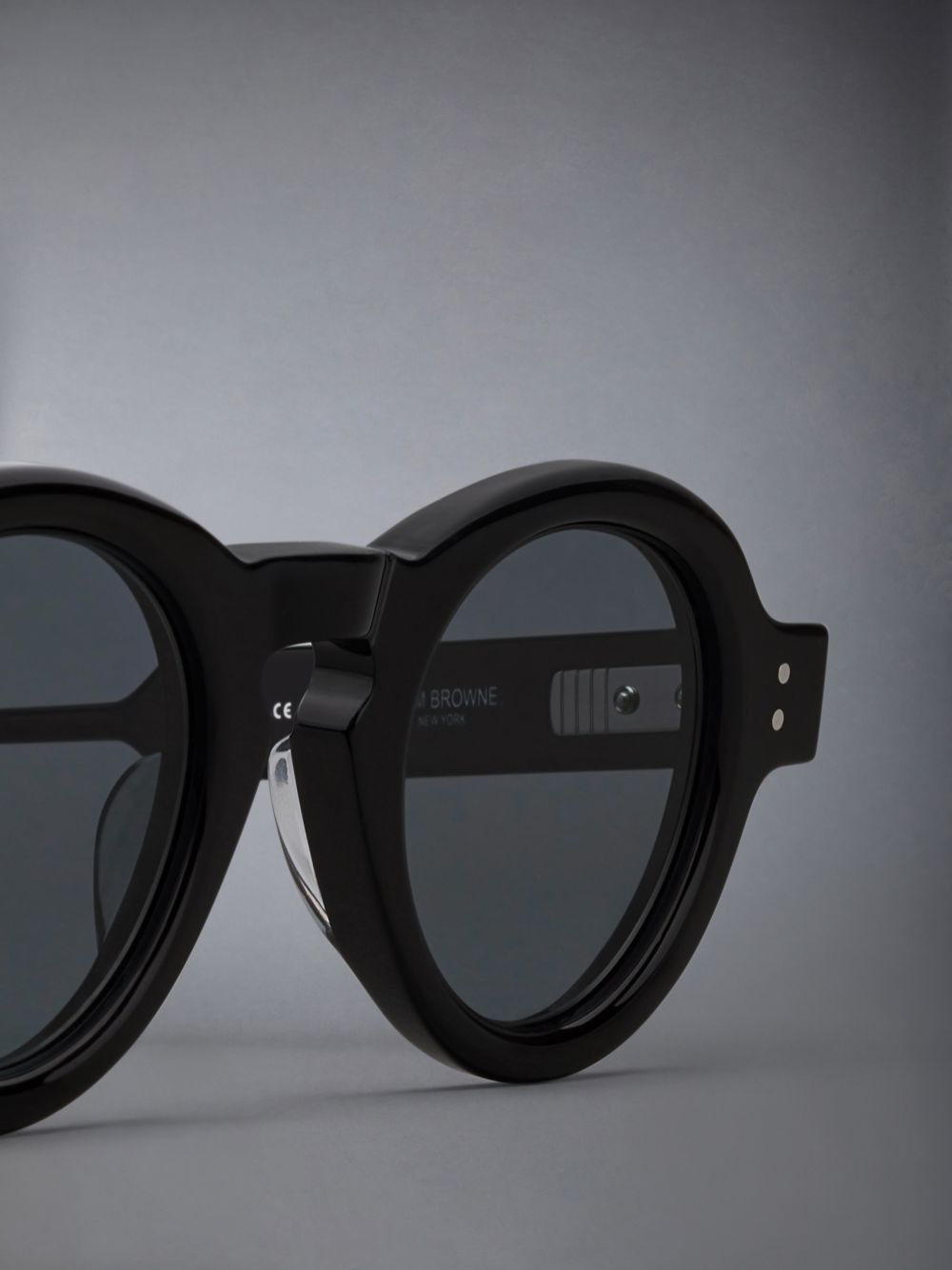 Thom Browne Acetate Round メンズ サングラス 黒 | QRG13U52271
