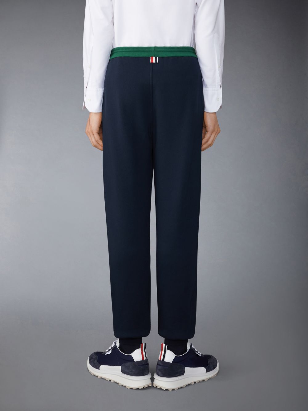 Thom Browne Brushed Color Blocked メンズ スウェットパンツ 青 | KZY95I40173