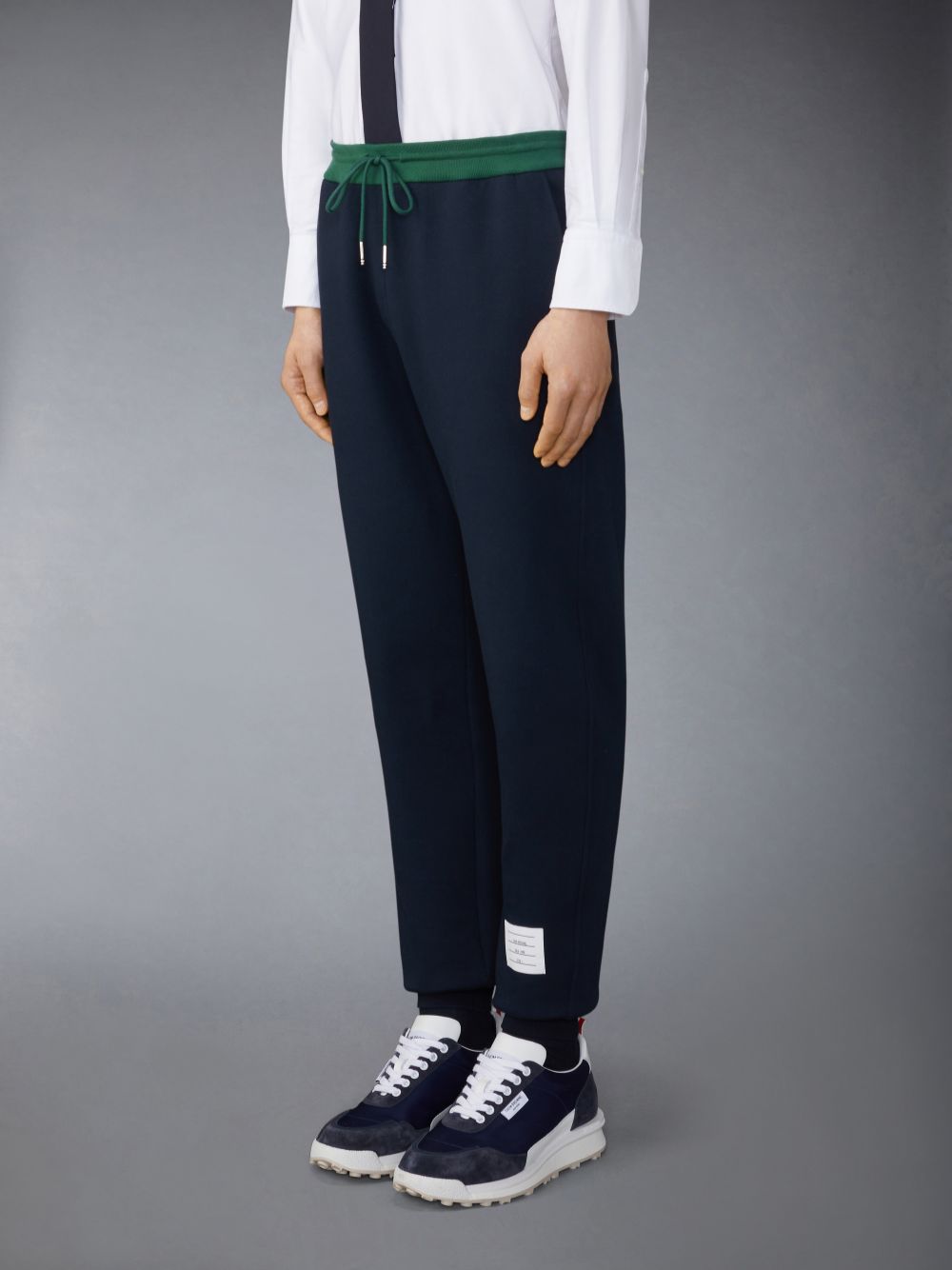 Thom Browne Brushed Color Blocked メンズ スウェットパンツ 青 | KZY95I40173
