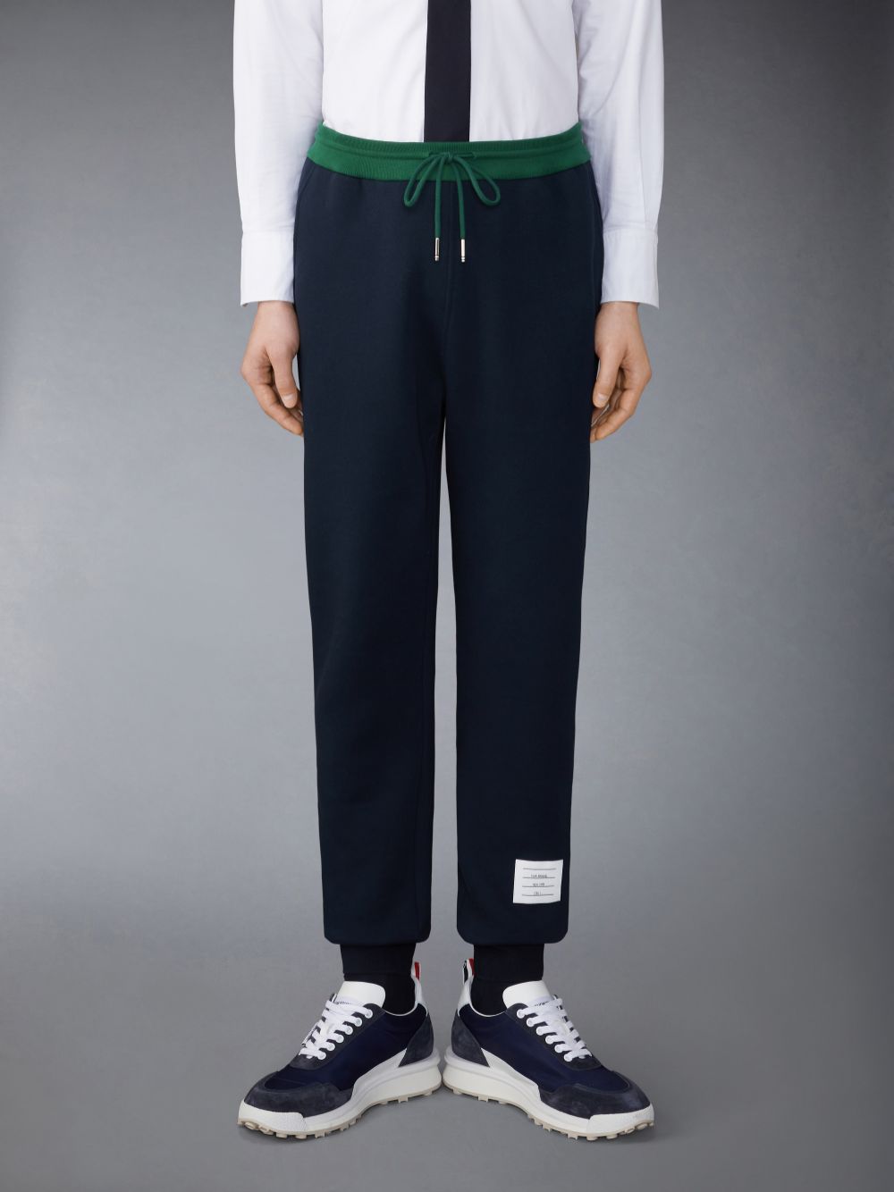 Thom Browne Brushed Color Blocked メンズ スウェットパンツ 青 | KZY95I40173
