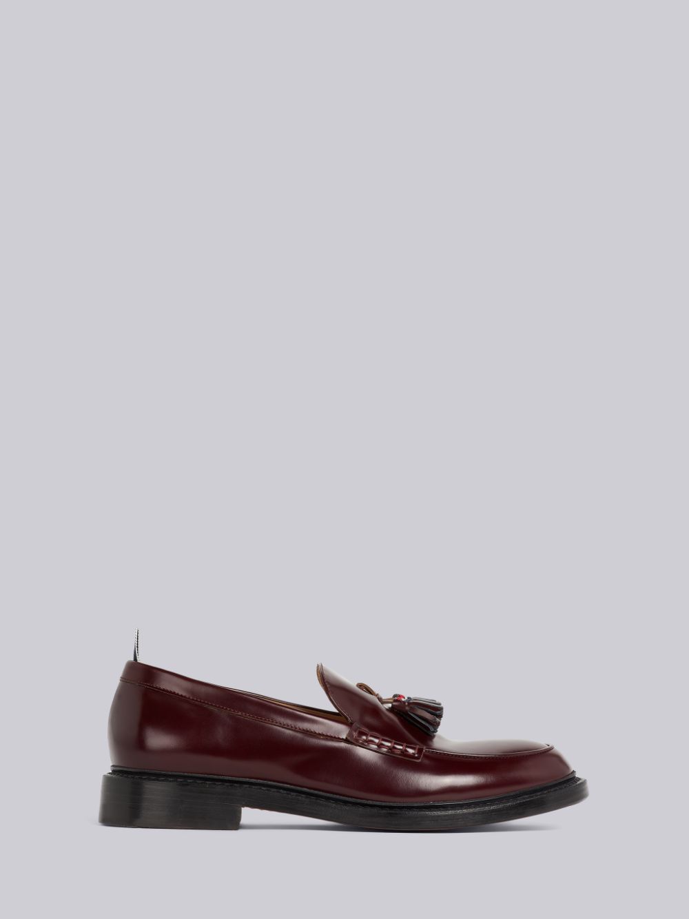 Thom Browne Burgundy Calf Leather Tassel メンズ ローファー 赤 | SNE12L12946