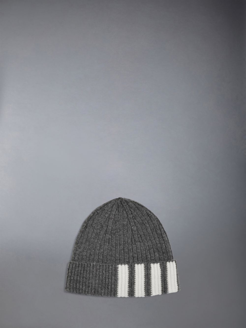 Thom Browne CASHMERE RIB 4-BAR レディース ビーニー グレー | QDO08D16335