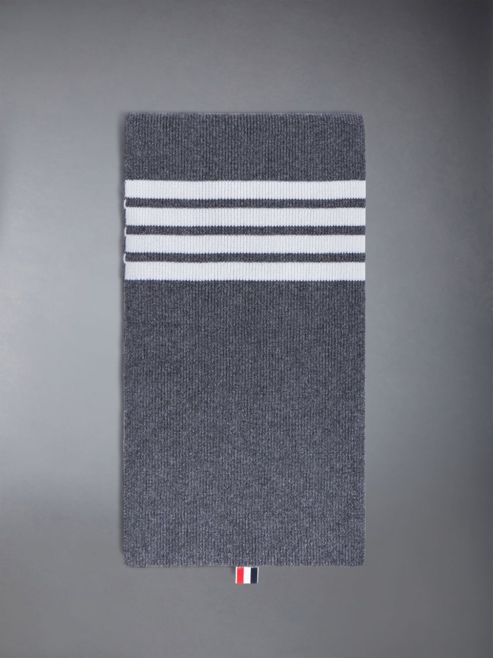 Thom Browne CASHMERE RIB 4-BAR メンズ スカーフ グレー | ZAP40Q72031