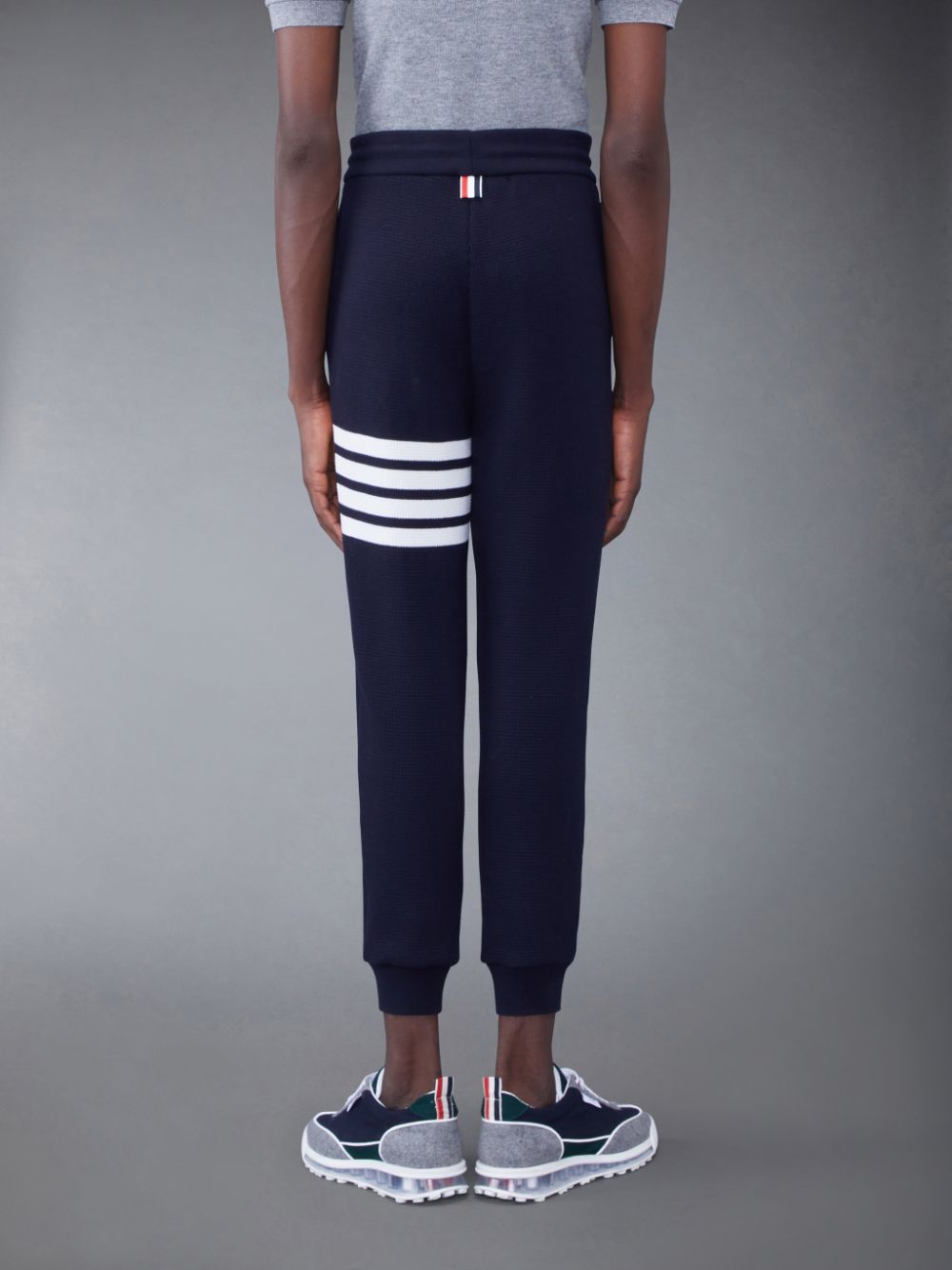 Thom Browne CASHMERE WAFFLE 2003 4-BAR メンズ スウェットパンツ 青 | HQV03R42229