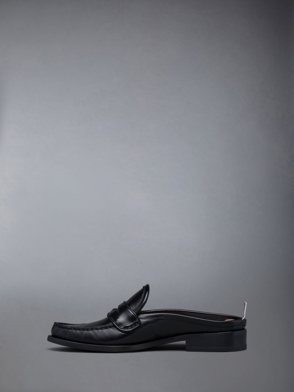 Thom Browne Calf Flexible Leather Sole Pleated Penny メンズ ローファー 黒 | XUV06U23717