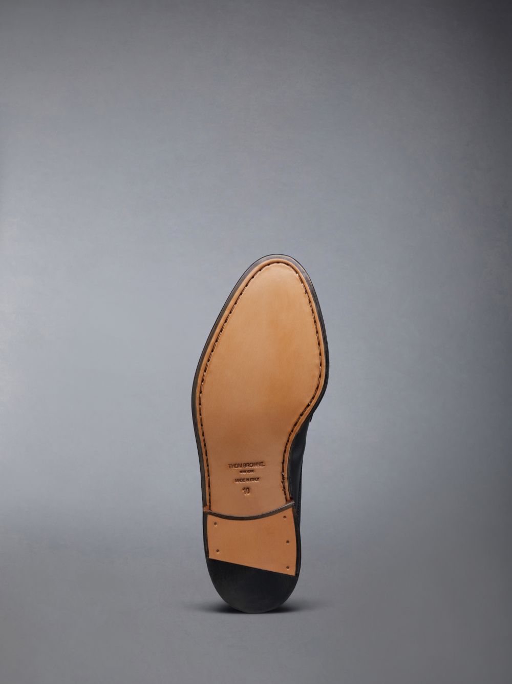 Thom Browne Calf Flexible Leather Sole Pleated Penny メンズ ローファー 黒 | XUV06U23717