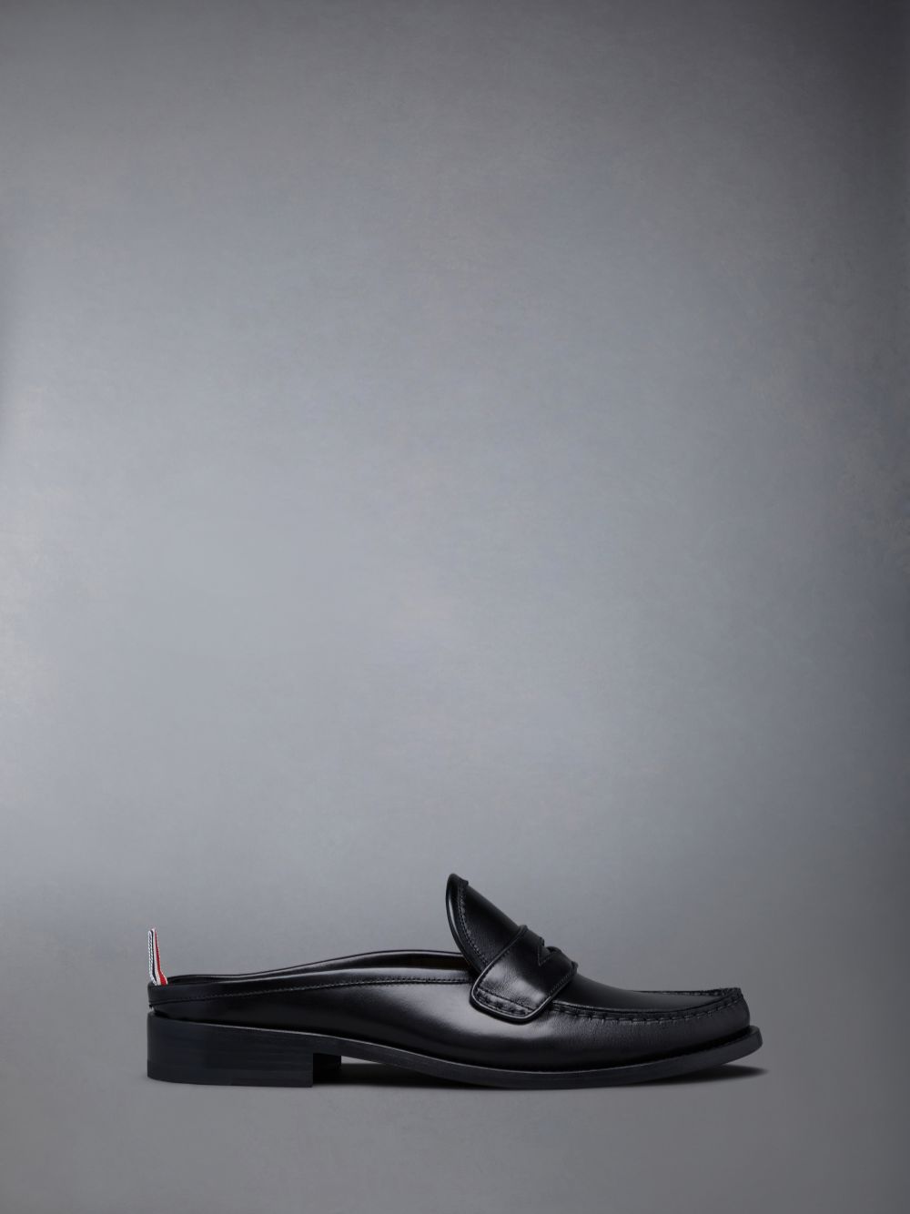 Thom Browne Calf Flexible Leather Sole Pleated Penny メンズ ローファー 黒 | XUV06U23717