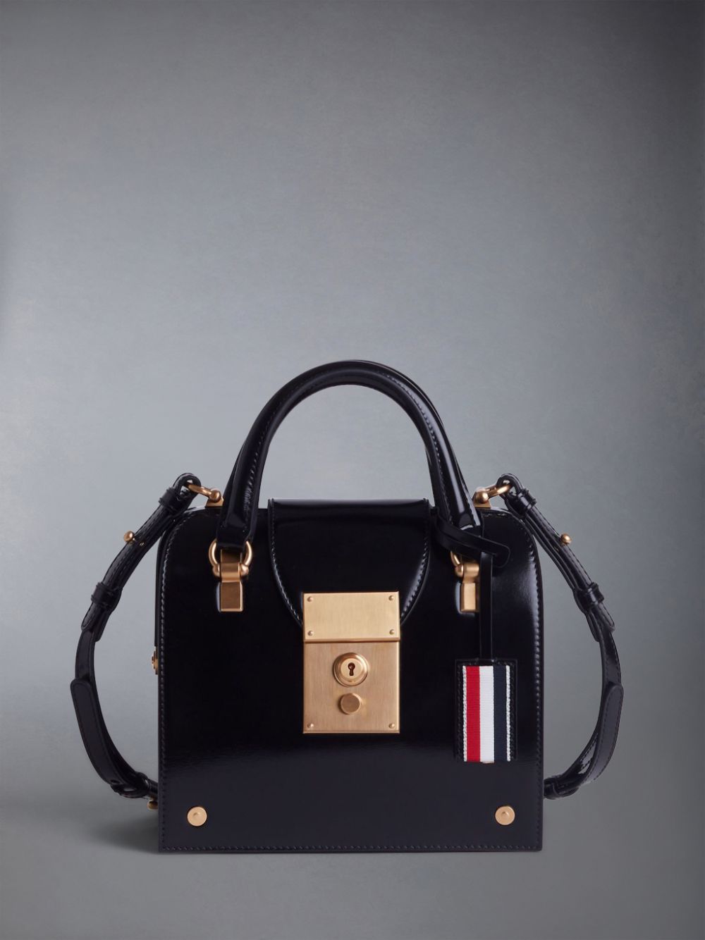 Thom Browne Calfskin Mrs. Mini レディース トートバッグ 黒 | SRH35N18430