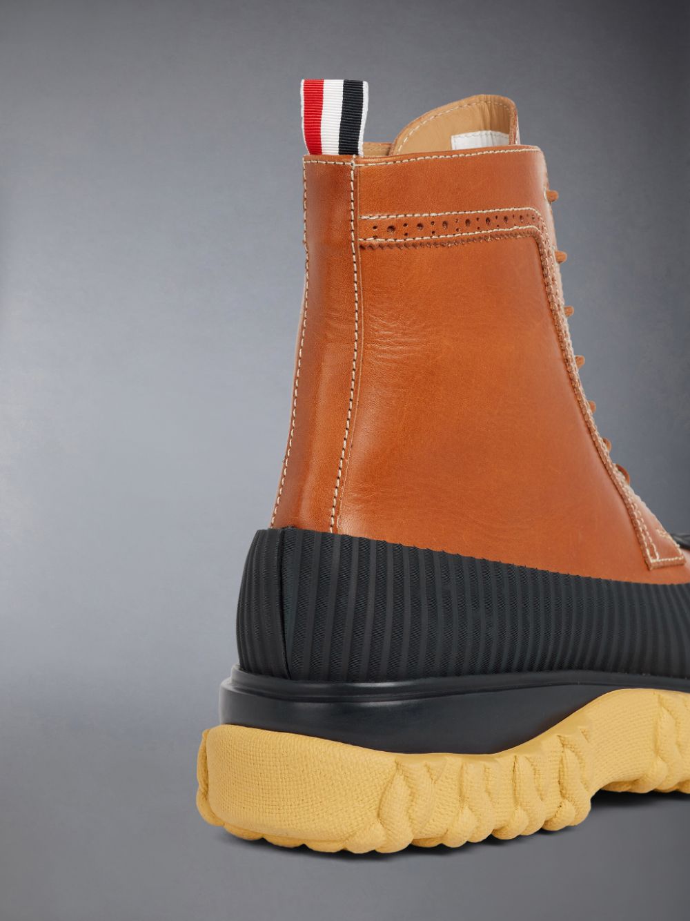 Thom Browne Camel Calf Leather Rubber Sole Longwing Duck レディース ブーツ ブラウン | YWK60Q27528