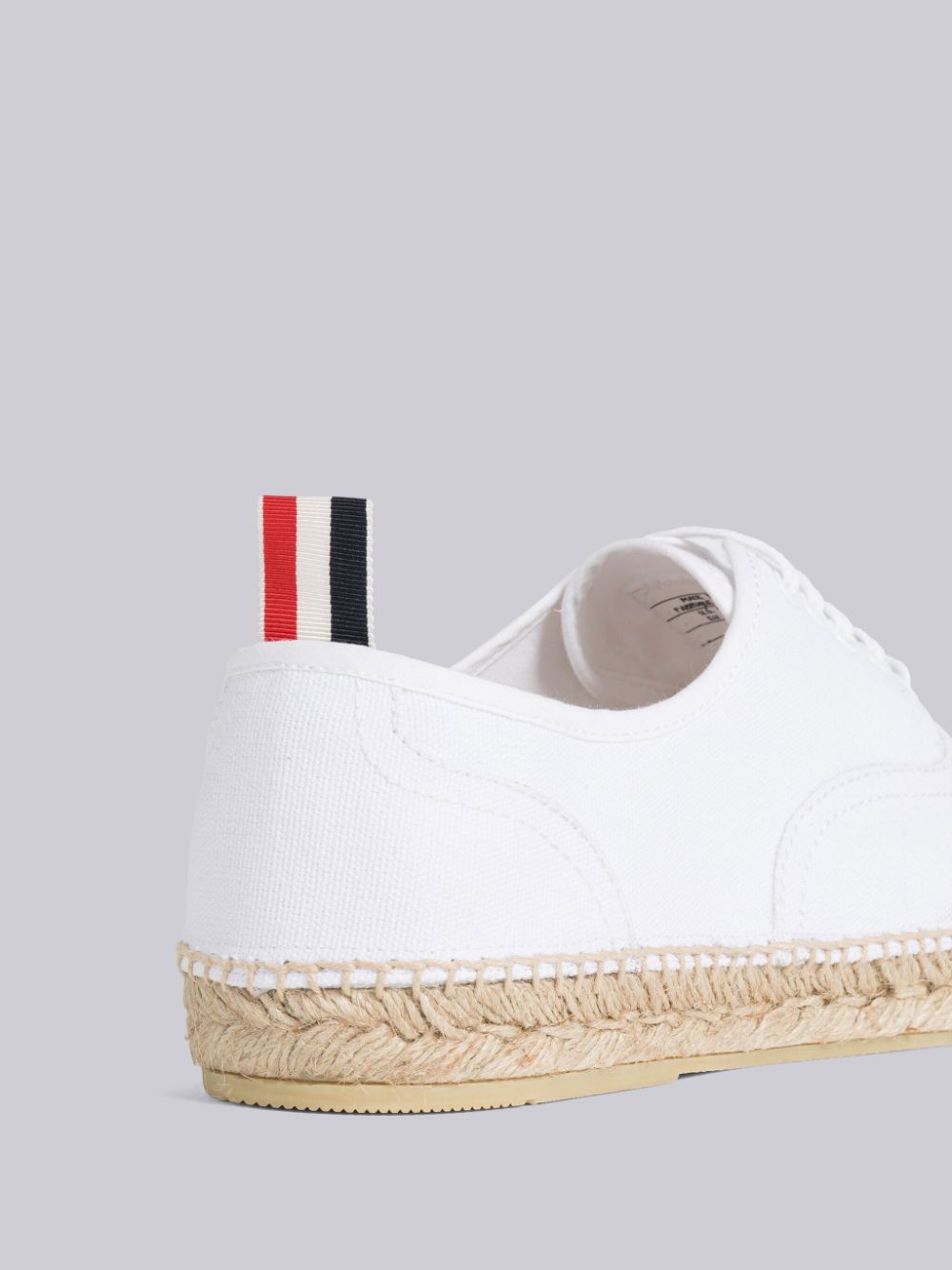 Thom Browne Canvas Espadrille Heritage メンズ スニーカー 白 | SSD09E13595