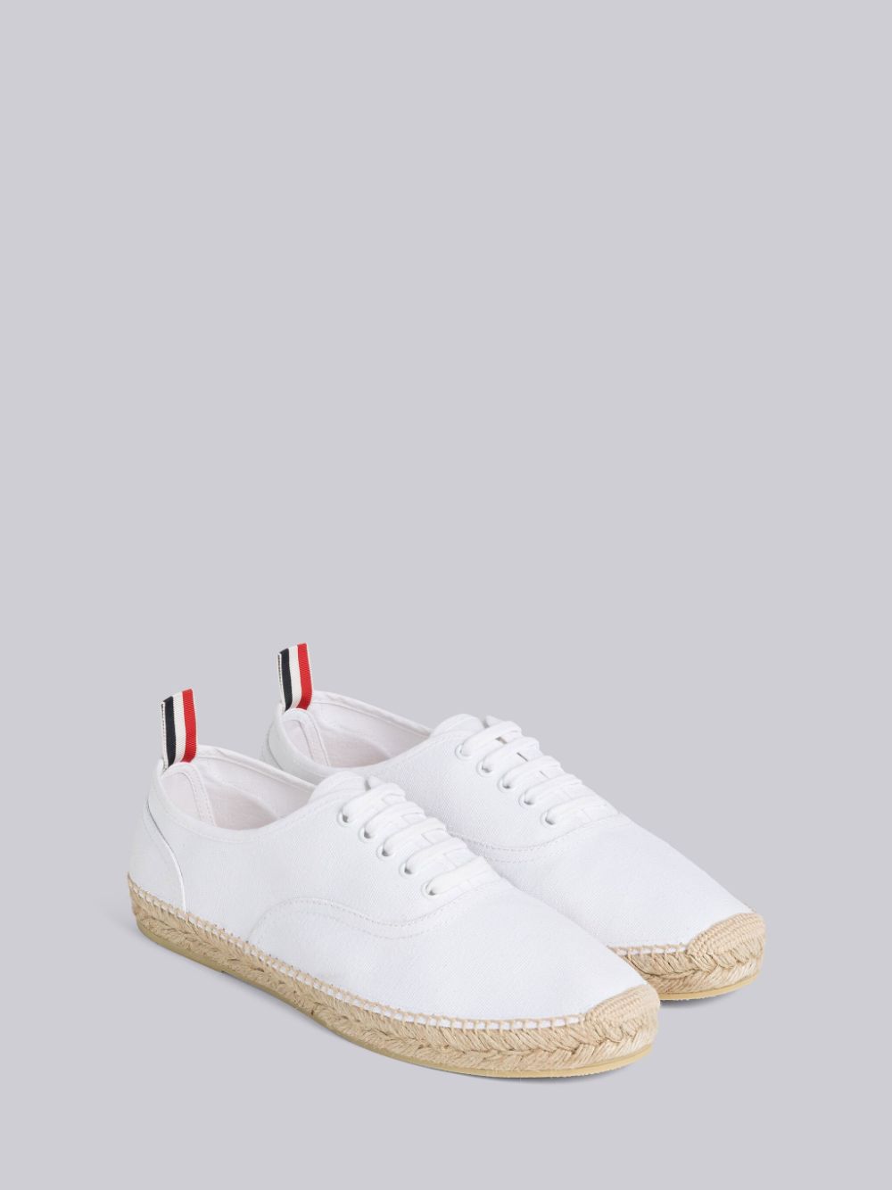 Thom Browne Canvas Espadrille Heritage メンズ スニーカー 白 | SSD09E13595