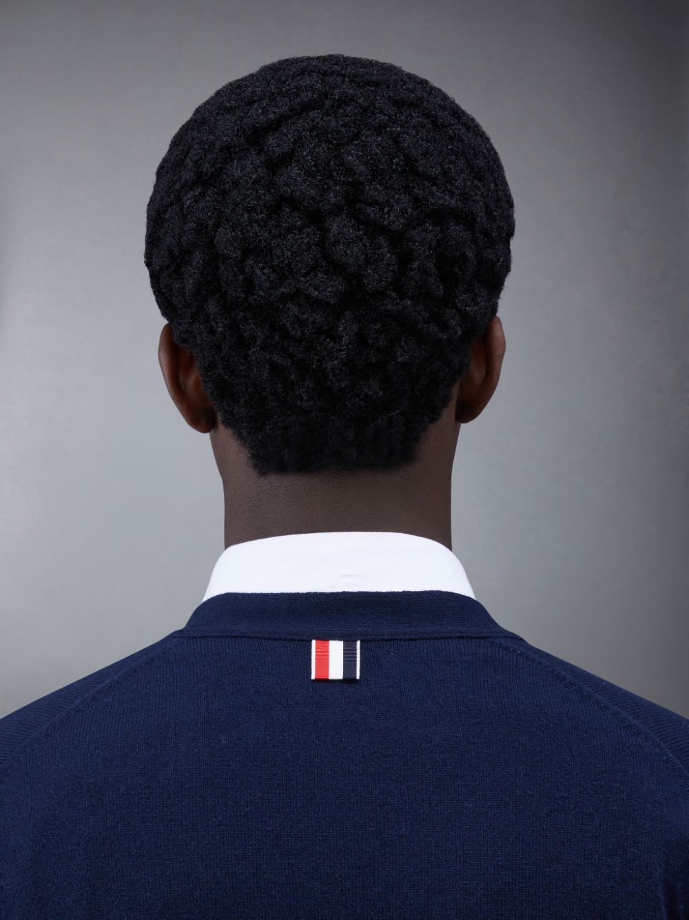 Thom Browne Cashmere 4-Bar Classic V-Neck メンズ カーディガン 青 | CVO85S34565