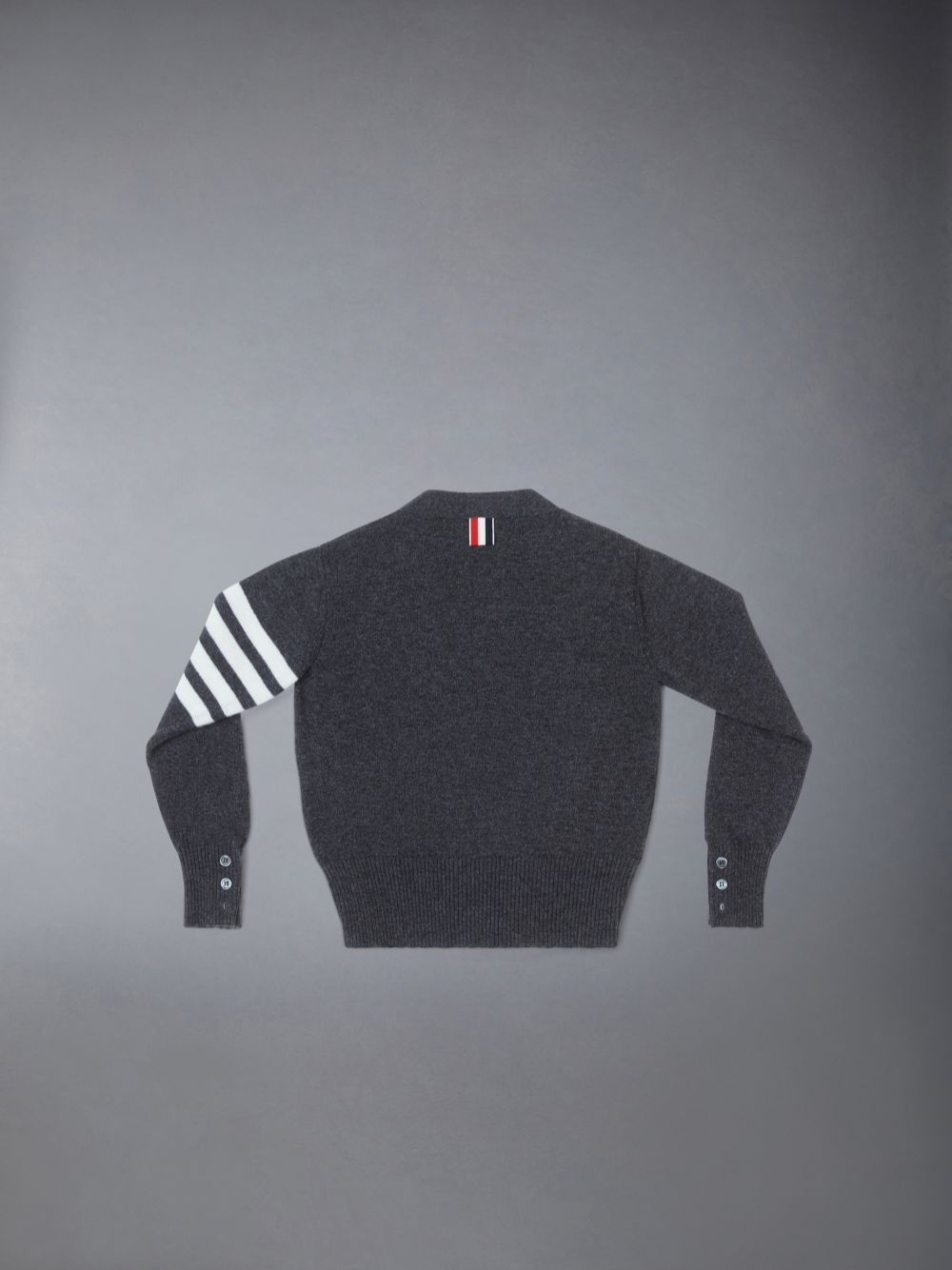 Thom Browne Cashmere 4-Bar V-neck ガール カーディガン グレー | JQH05L70513