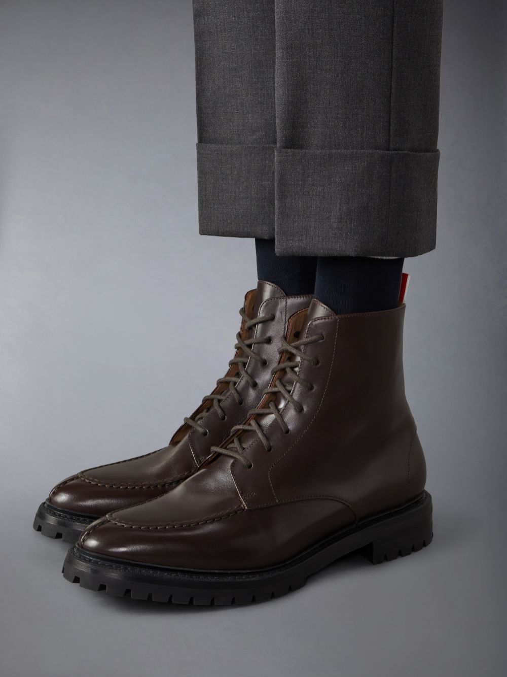 Thom Browne Classic Calf Commando Sole Apron Stitch メンズ ブーツ ブラウン | QBT15U54765