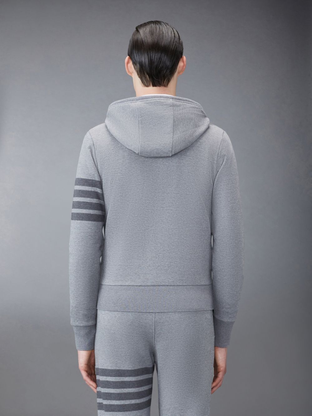Thom Browne Classic Loopback 4-Bar Full Zip メンズ パーカー グレー | FPE95K59446