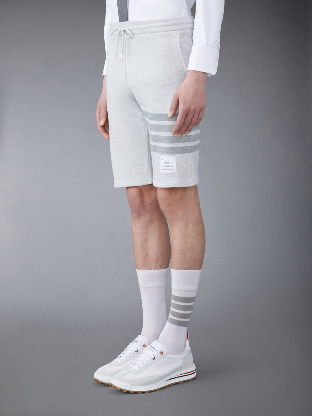 Thom Browne Classic Loopback 4-Bar メンズ スウェットショーツ グレー | CXC96B57431