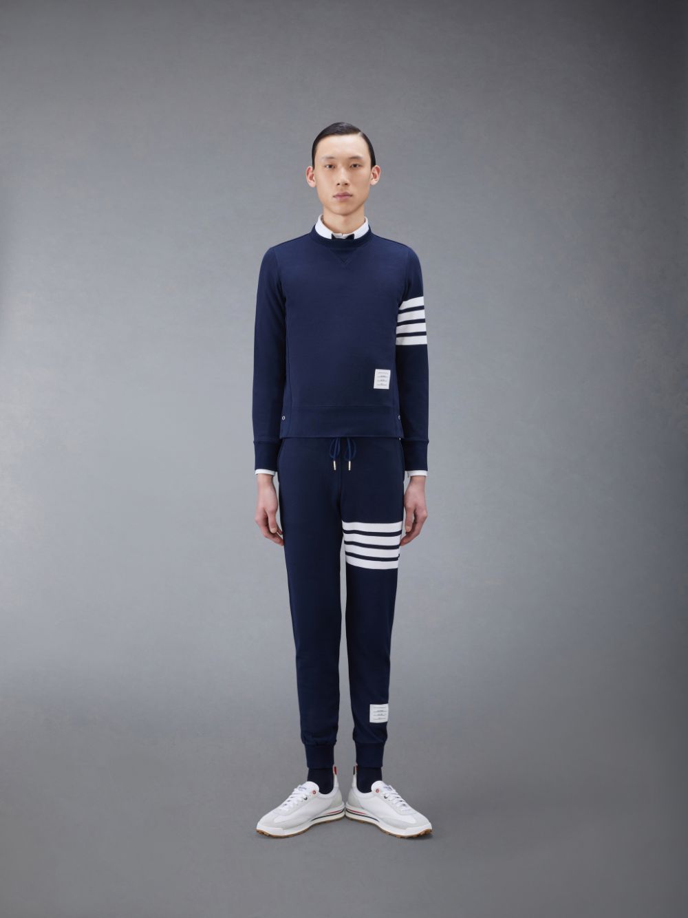 Thom Browne Classic Loopback 4-Bar メンズ スウェットパンツ 青 | LAJ23K60200