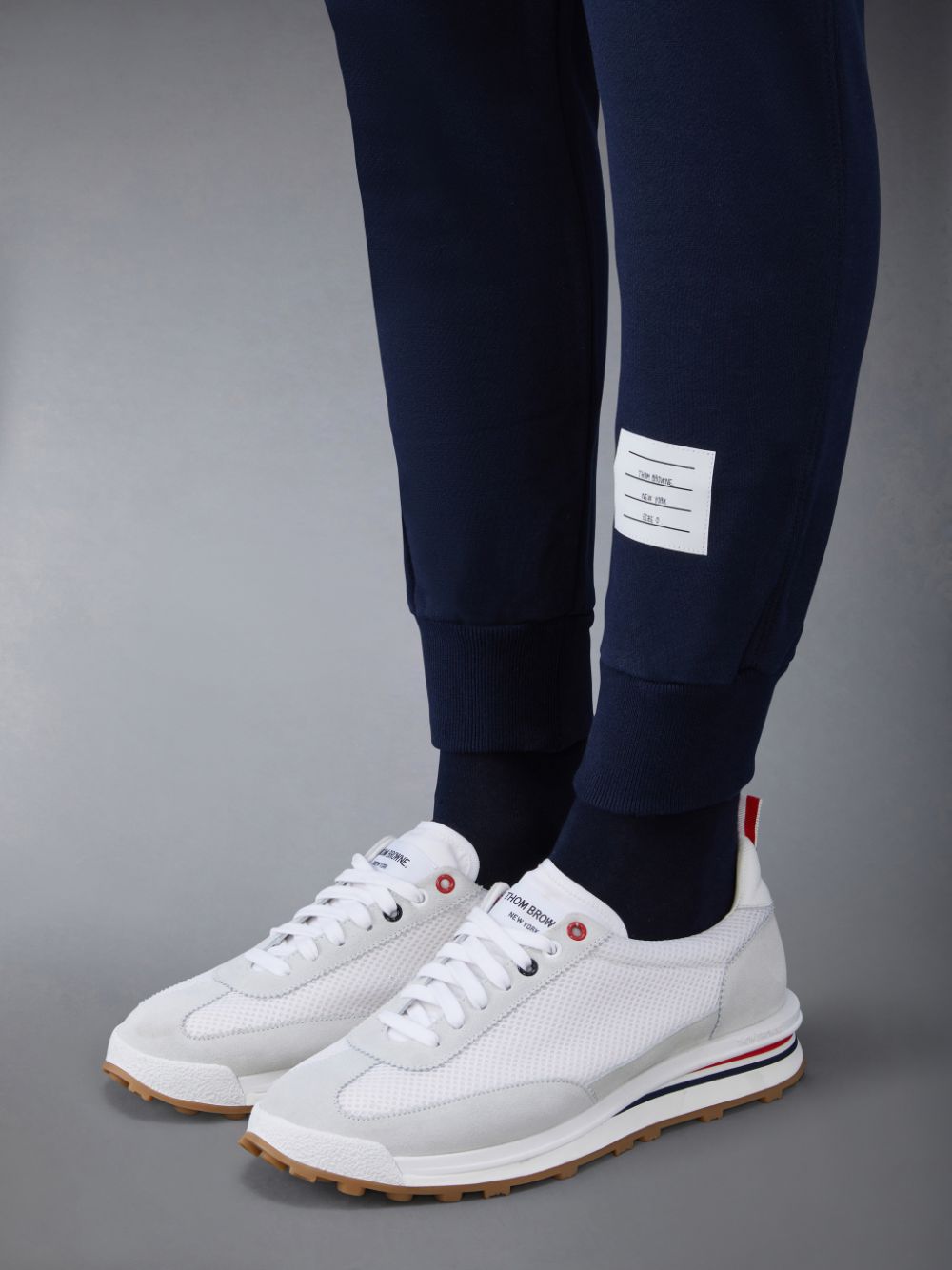 Thom Browne Classic Loopback 4-Bar メンズ スウェットパンツ 青 | LAJ23K60200