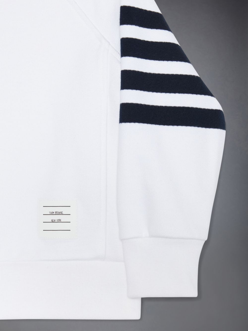 Thom Browne Classic Loopback 4-Bar ガール スウェットシャツ 白 | LCQ15B47211