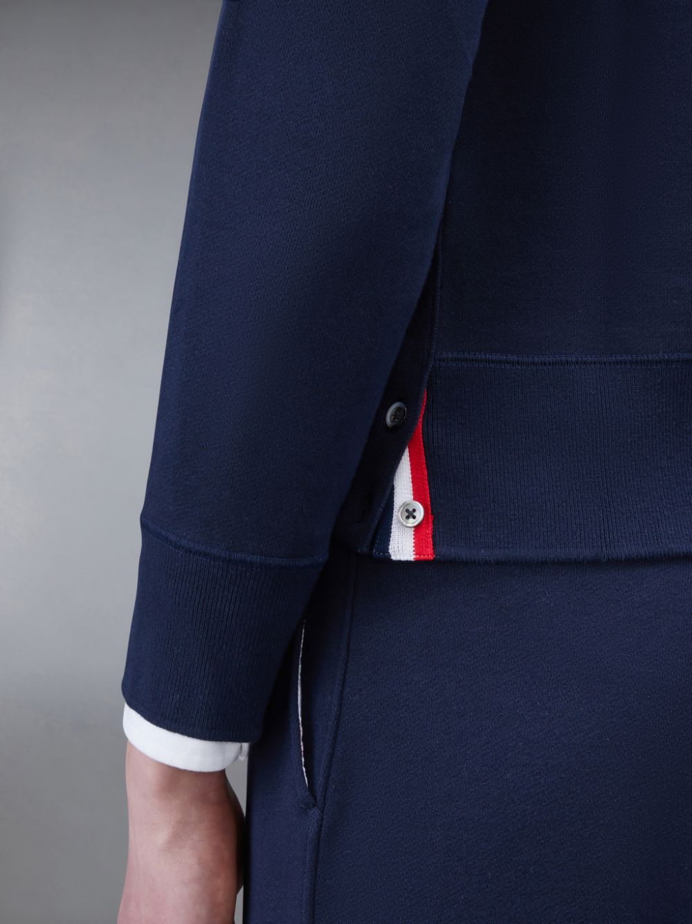 Thom Browne Classic Loopback 4-Bar メンズ スウェットシャツ 青 | NUE41O62610