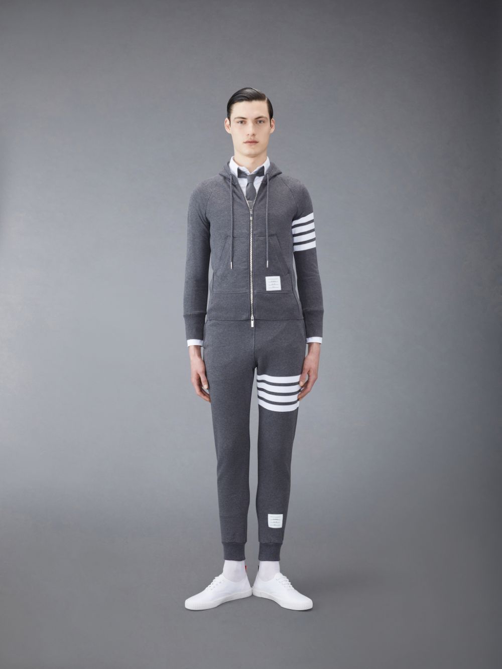 Thom Browne Classic Loopback 4-Bar メンズ スウェットパンツ グレー | QVX33V01136