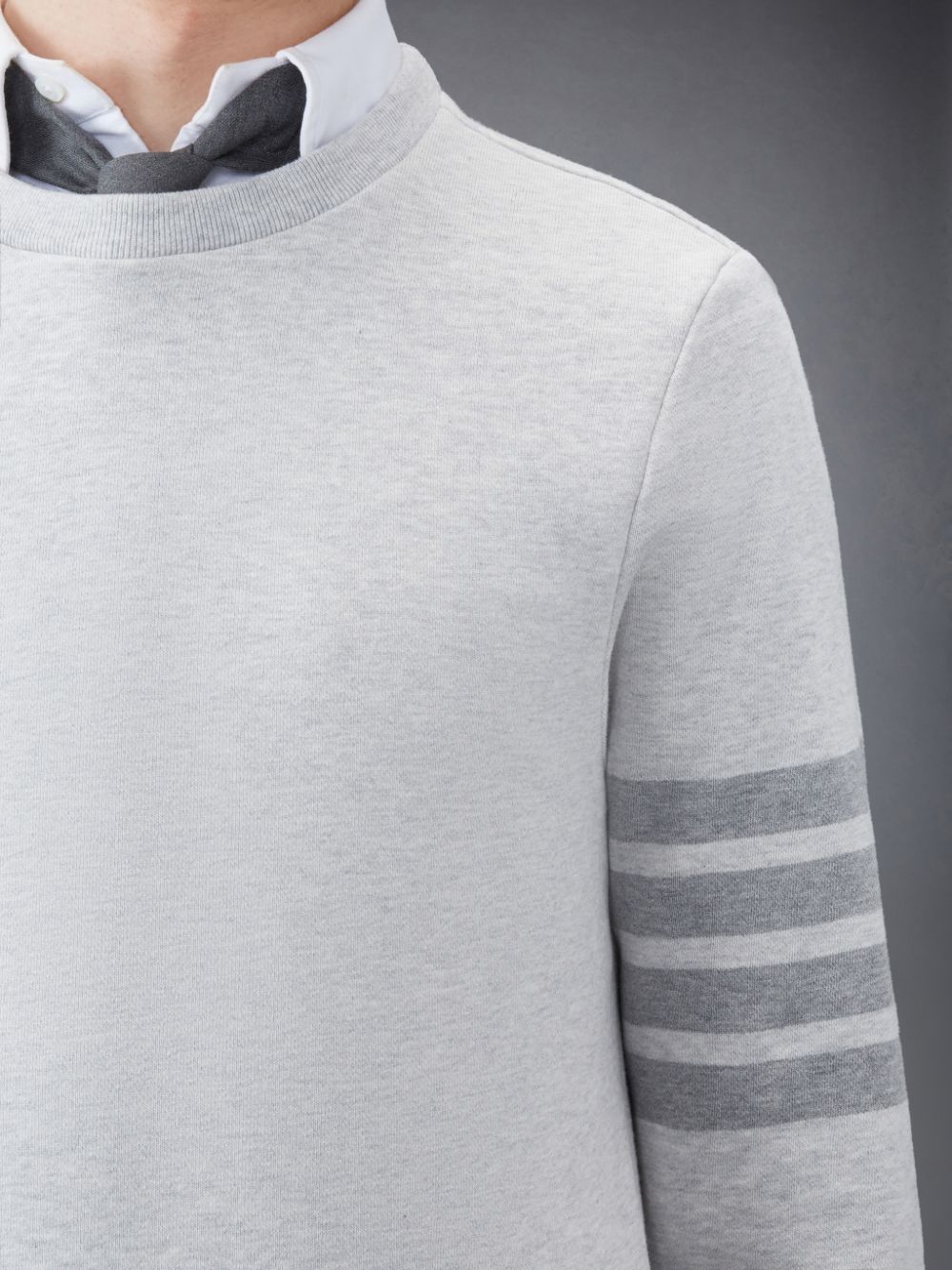Thom Browne Classic Loopback 4-Bar メンズ スウェットシャツ グレー | QWG24O18645