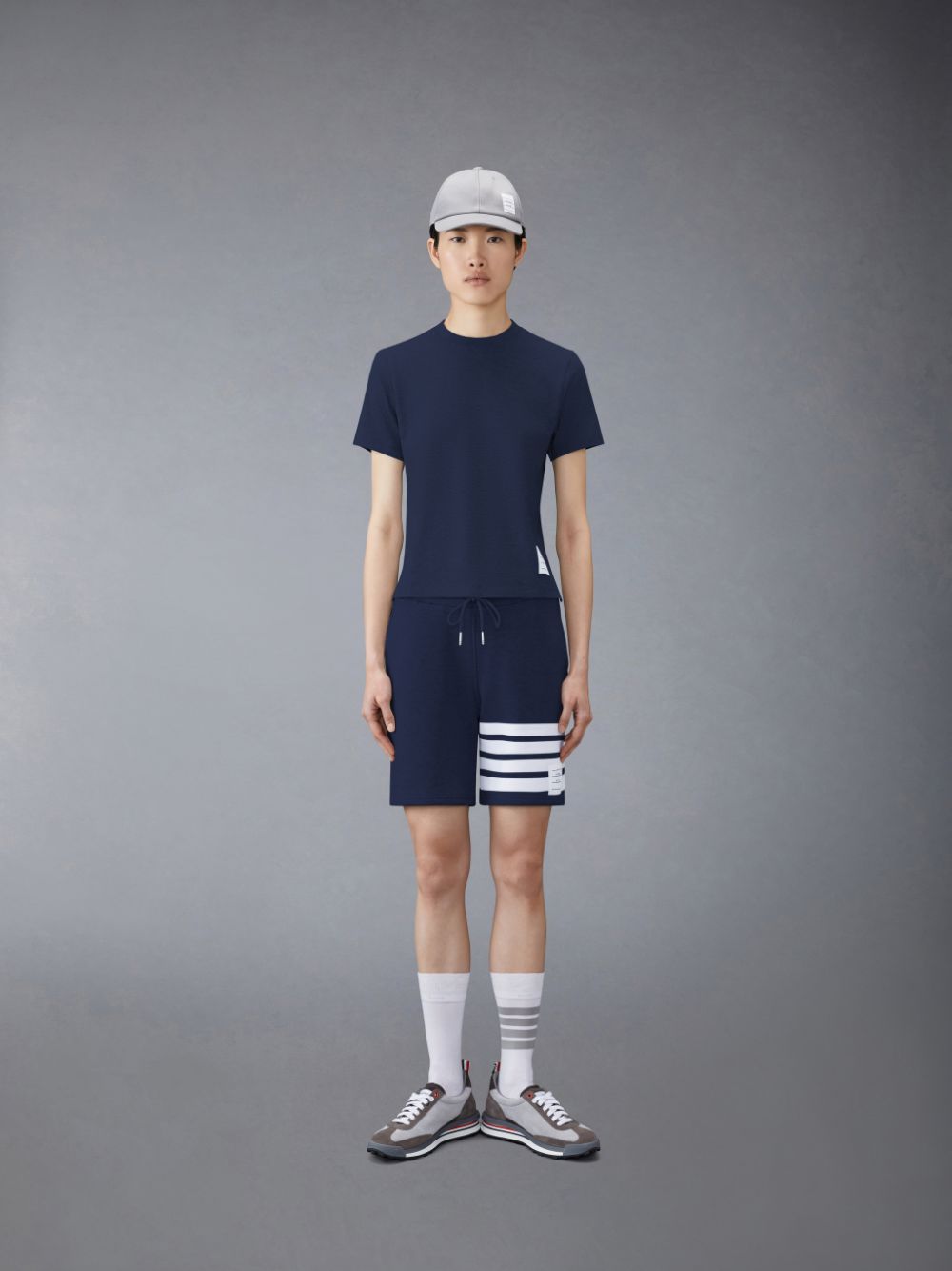 Thom Browne Classic Loopback 4-Bar レディース ショートパンツ 青 | TIP43B84038