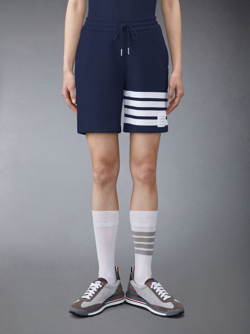 Thom Browne Classic Loopback 4-Bar レディース ショートパンツ 青 | TIP43B84038