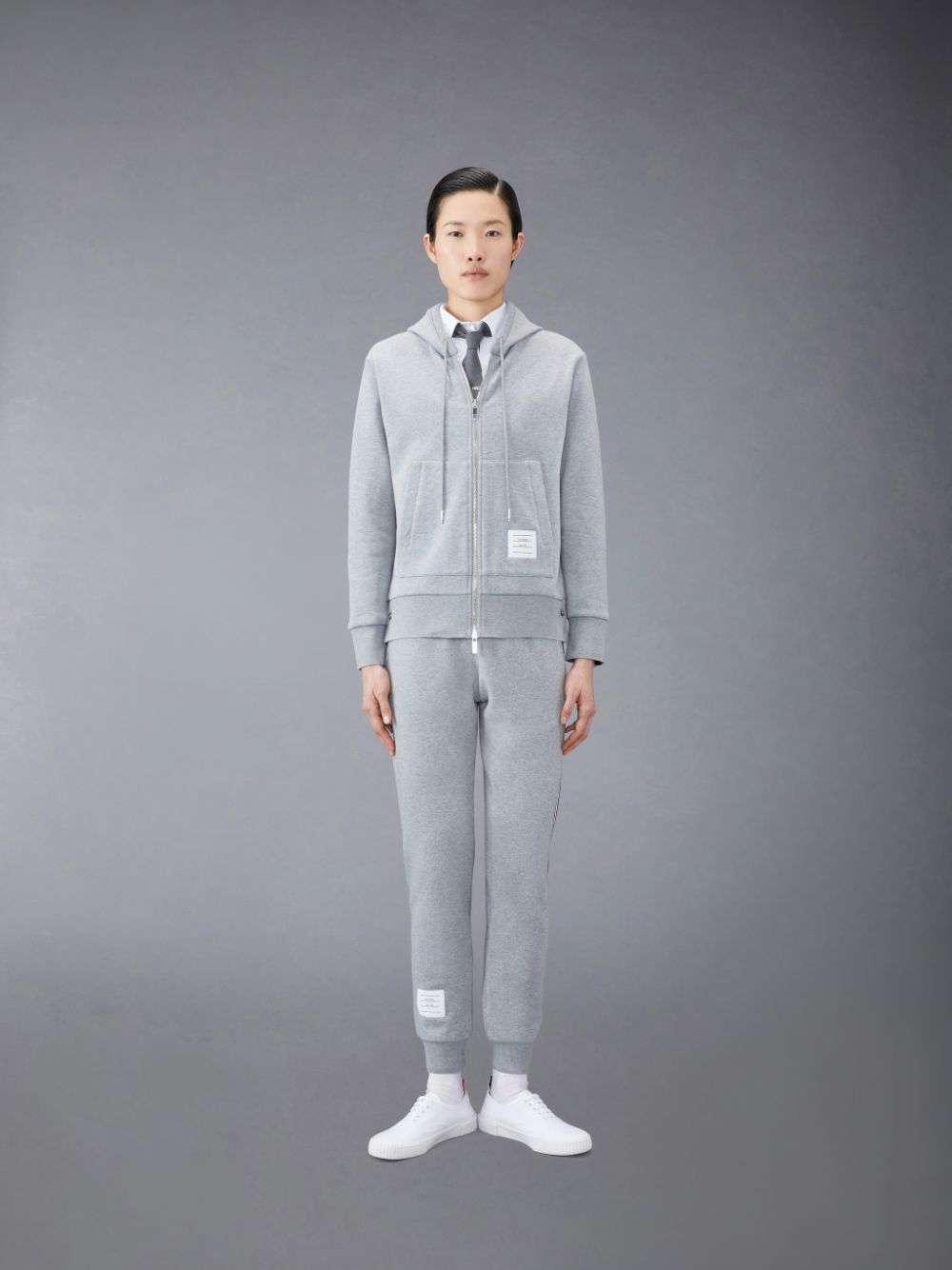 Thom Browne Classic Loopback Stripe レディース スウェットパンツ グレー | RAD99N66800