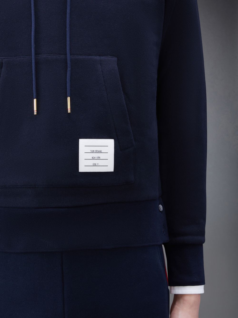 Thom Browne Classic Loopback Stripe メンズ パーカー 青 | OZM08I50297