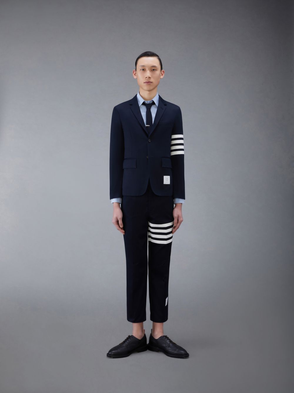 Thom Browne Classic Oxford Button-Down メンズ シャツ 青 | QCN56S29351