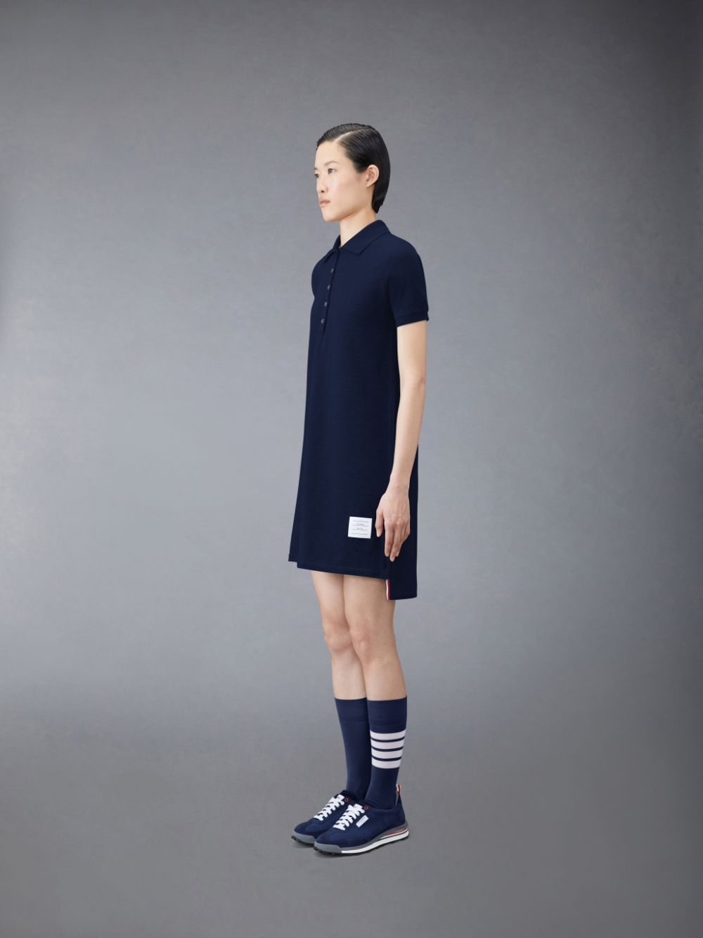 Thom Browne Classic Pique Stripe Polo レディース ワンピース 青 | ICO46O96757