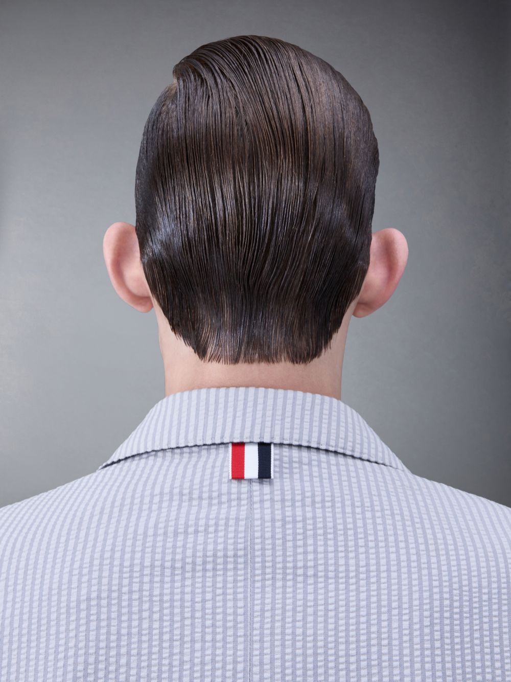 Thom Browne Classic Seersucker Sport メンズ コート グレー | IAG08C32555