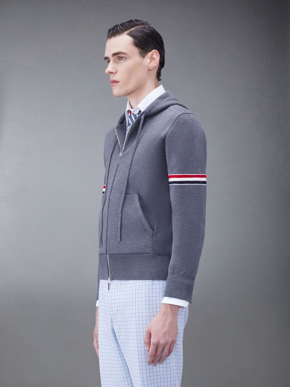 Thom Browne Cotton Armband メンズ パーカー グレー | MAE82O59651