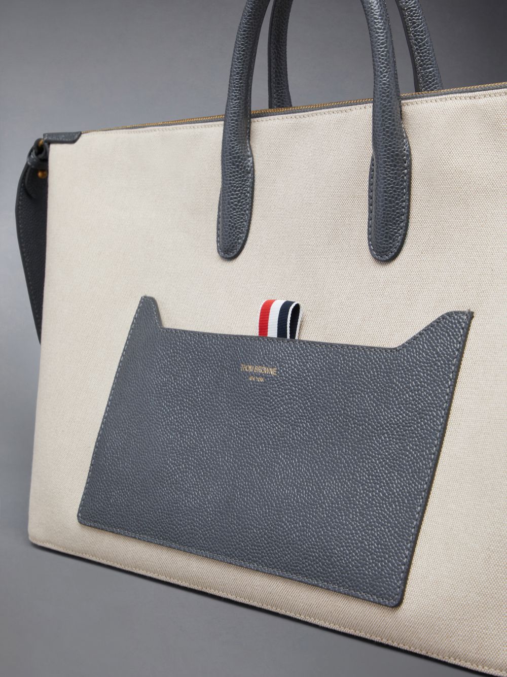 Thom Browne Cotton Canvas Medium メンズ ダッフルバッグ ベージュ | ESY69Y85834