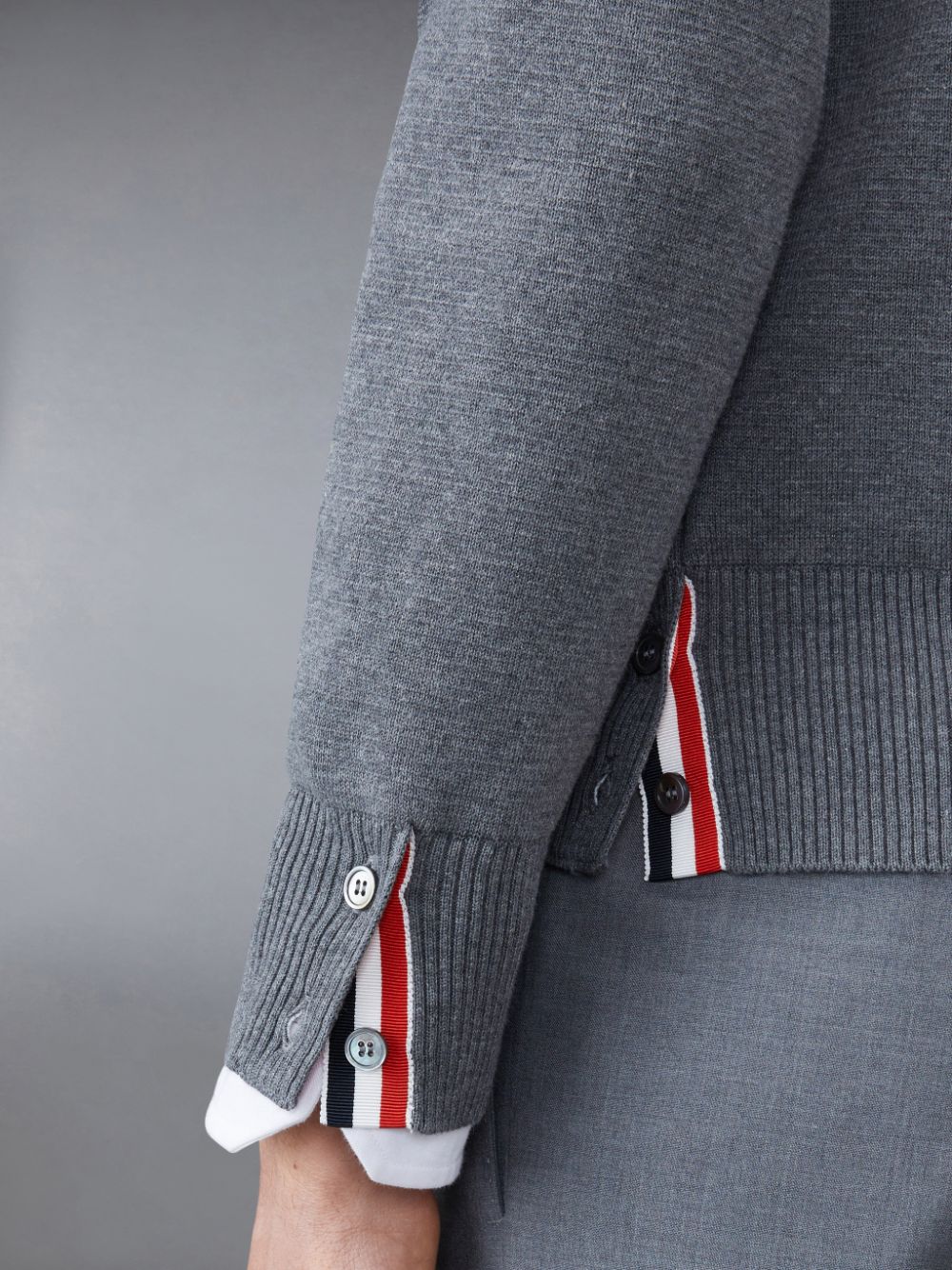 Thom Browne Cotton Crepe メンズ プルオーバー グレー | LQX61P07316