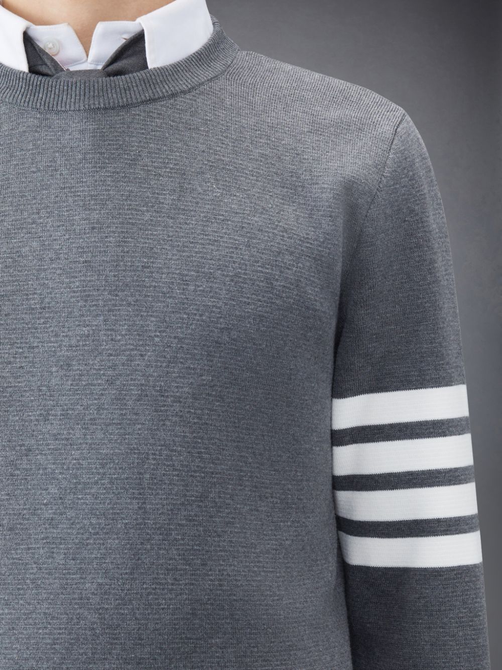 Thom Browne Cotton Crepe メンズ プルオーバー グレー | LQX61P07316