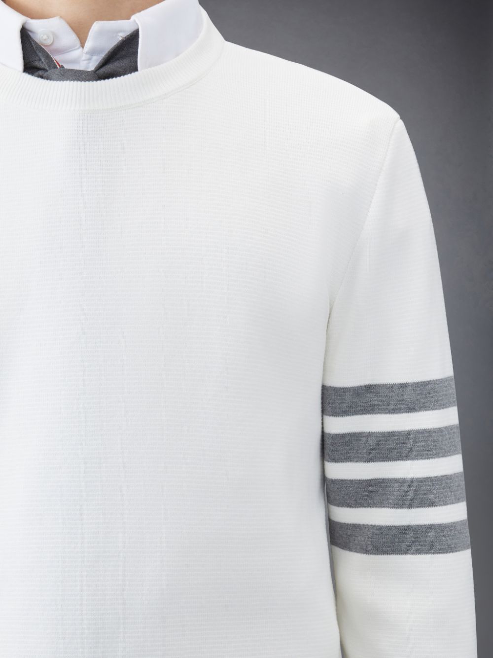 Thom Browne Cotton Crepe メンズ プルオーバー 白 | WCY65X58955